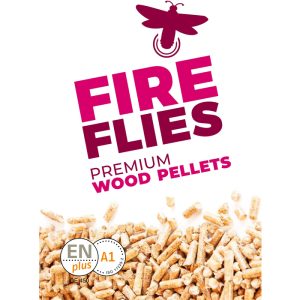 Pellet di legno FIREFLIES 6mm ENplusA1, pallet 65 x 15kg